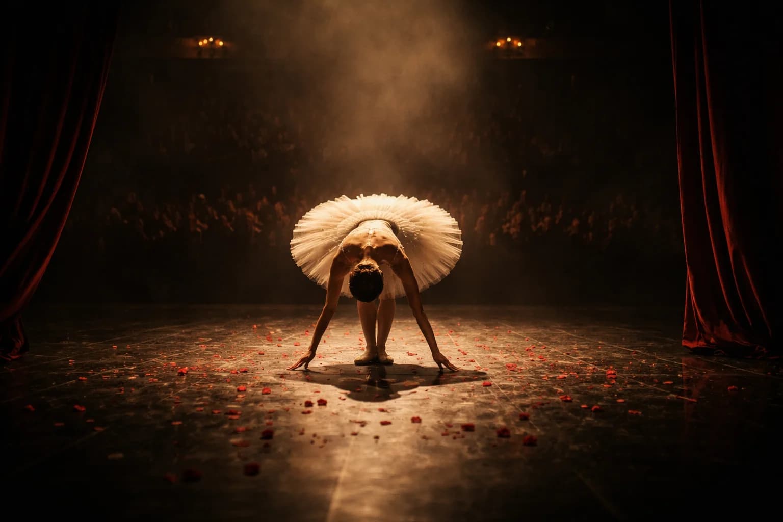 A ballerina takes her final bow — the living record of a great performance