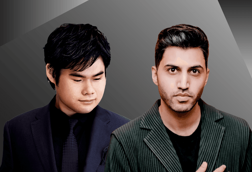 Marc Bouchkov, Yamen Saadi, Paloma So, Máte Szücs, Bryan Cheng, Kian Soltani, Nobuyuki Tsujii, and Julien Quentin Perform Raykhelson and Brahms